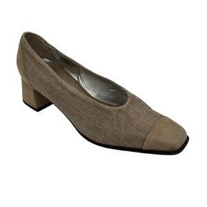 Joan & David Women's Low Block Heel Suede &